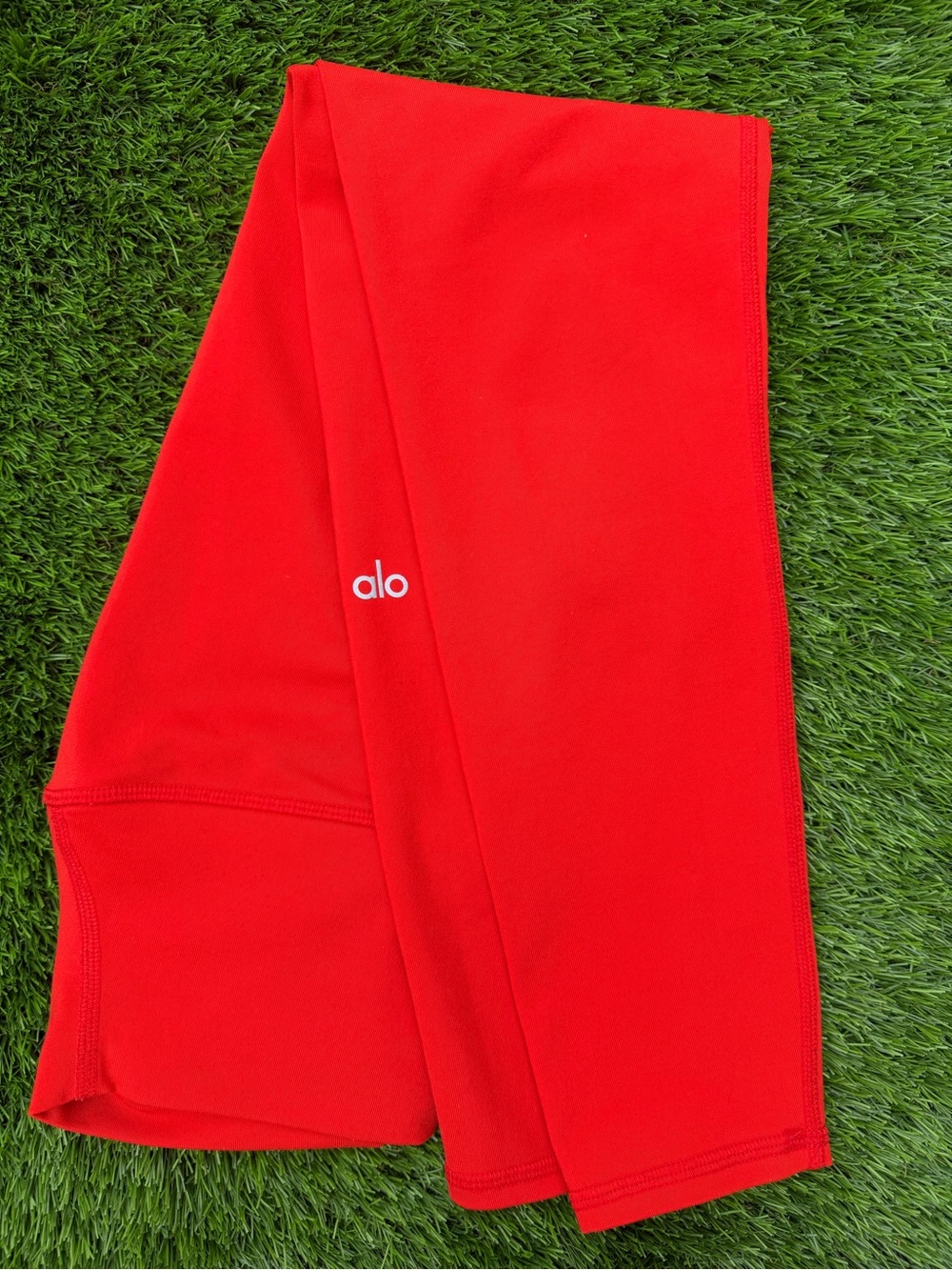 Alo Yoga Alo Soft Cropped Leggings – Bright Red/Orange Red – Like New